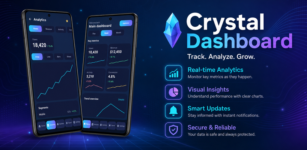 Crystal Dashboard promotional banner